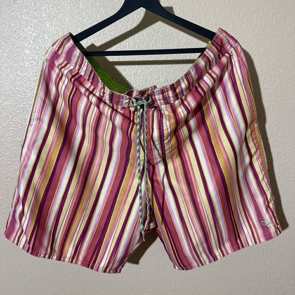 Ted Baker Colorful Striped Swim Shorts